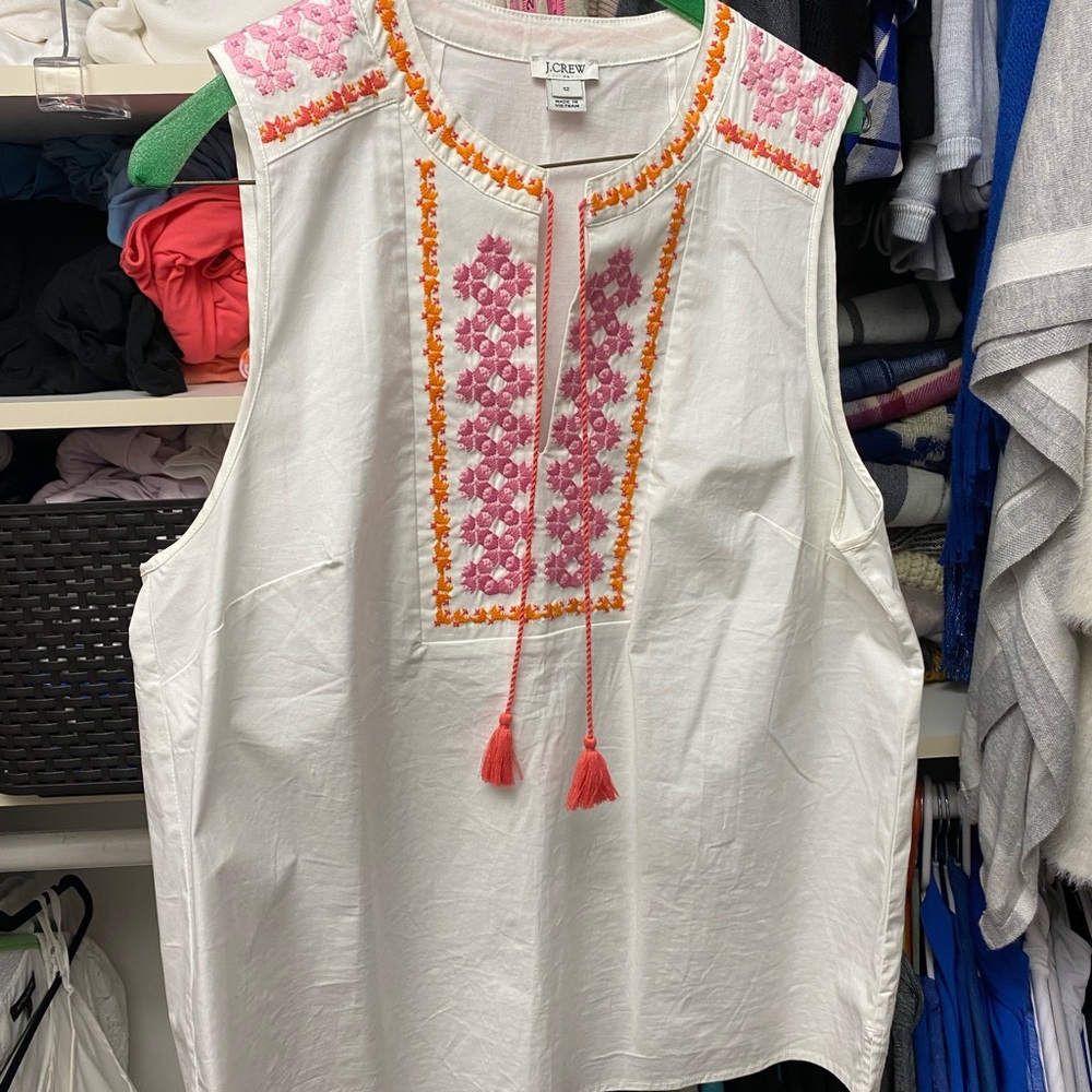 Classic embroidered top